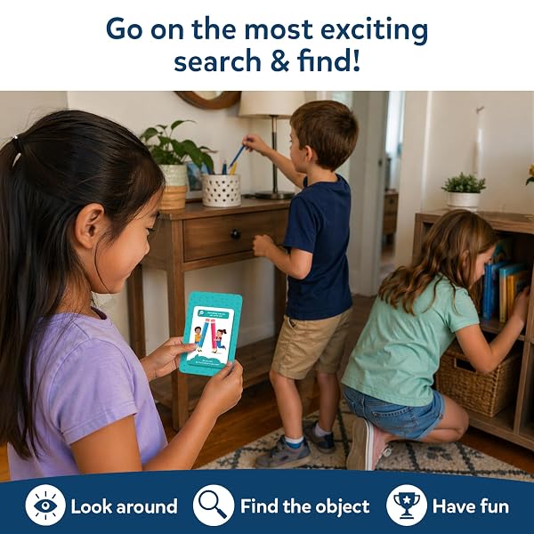SKILLMATICS INDOOR SCAVENGER HUNT CARD GAME – FOUND IT DOUBLE CHALLENGE, LEARNING AND EDUCATIONAL GAME COLLECTIONS, GIFT FOR KIDS AND FAMILIES, FOR AGES 4, 5, 6, 7, PERFECT FOR HOME, SCHOOL, PLAYDATES