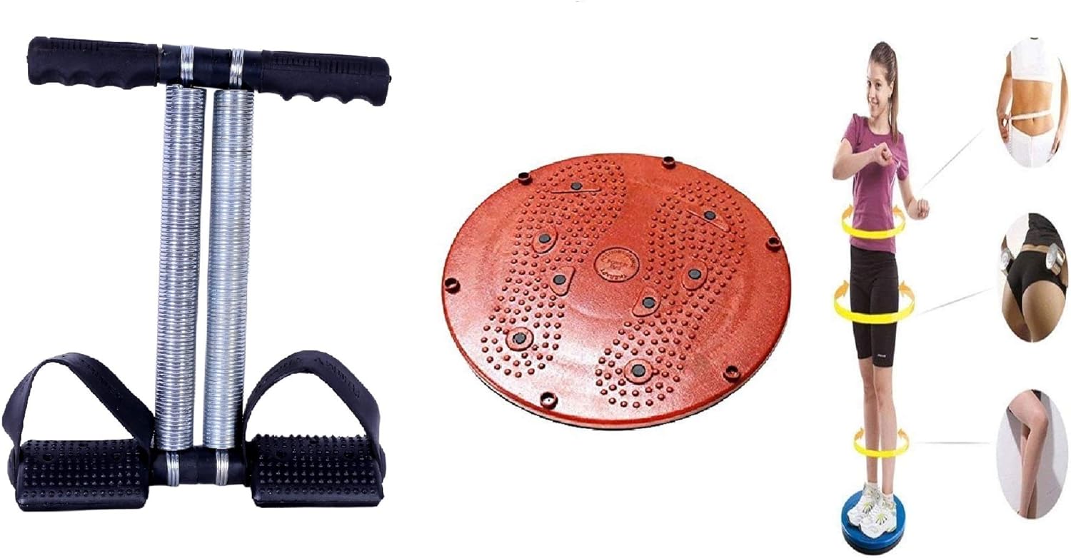 EMERET Tummy Trimmer Double Spring Waist TrimmerAbs ExerciserBody TonerFat Buster