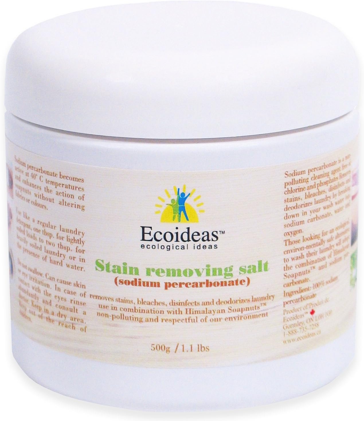 Ecoideas Stain Removing Salt, 500g Amazon.ca Health & Personal Care