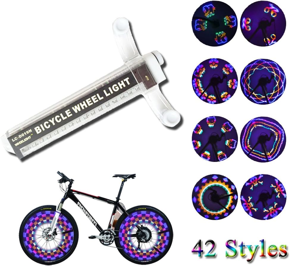 programmable bicycle wheel lights