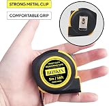 RIZIKIN Heavy Duty Tape Measure 5m 16ft Stainless Steel Retractable Tape view 5