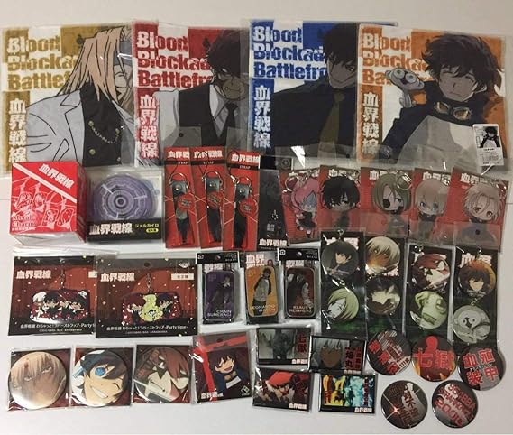 Amazon まとめて大量セット 血界戦線 缶バッジ わちゃっとラバーストラップ アクリルキーホルダー タオル クラウス ザップ レオナルド 他 おもちゃ ホビー