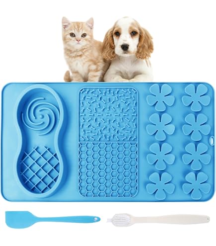 Lick Snuffle Mat For Dogs & Cats - 2-in-1 Silicone Slow Feeder Mat With Suction Cups - View #5