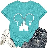 Magical Shirt for Women Magic Kingdom Tshirt Castle Animal Graphic Tee Family Vacation Short Sleeve Summer Casual Tops