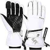 MORXPLOR Ski Snow Gloves for Men Women,3M Thinsulate Insulated Warm Winter Snowboard Windproof Winter Touchscreen Snowmobile Gloves for Cold Weather