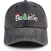 Christmas Baseball Cap Christmas Hat for Men Women Unisex Adult Vintage Funny Adjustable Hats