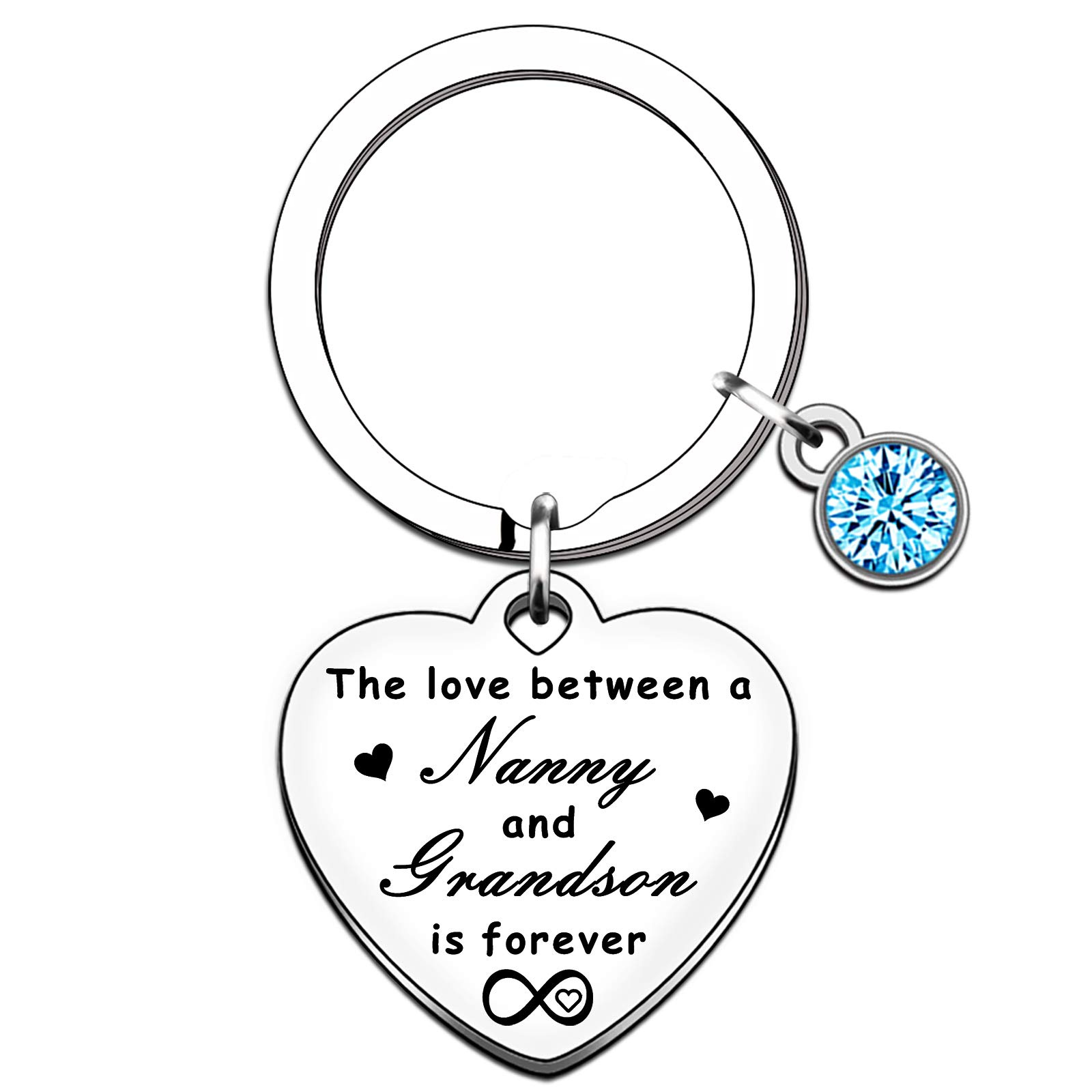 TTOVEN Nanny Gifts Mothers Day Gifts Nanny Keyring Birthday Presents From Grandchildren Christmas Presents