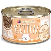 Weruva Kitten, Tuna &amp; Salmon Formula in a Hydrating Pur&eacute;e 3oz Can (Pack of 12)