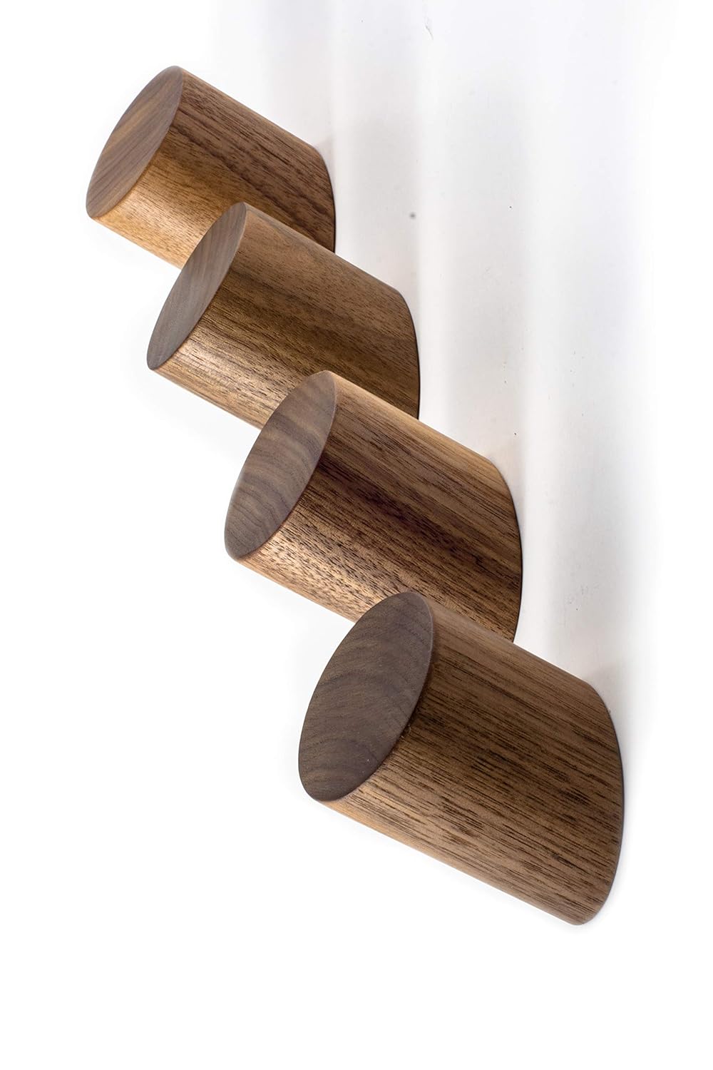 Best Gold Metal Walnut Wood Hall Tree Coat Hat Rack