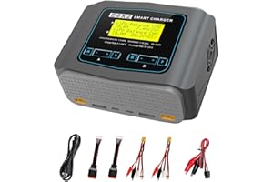 AORIKA Dual LiPo Battery Charger RC AC/DC 10A Fast Balance Battery Charger for 1-6S LiPo LiHV Li-ion Life 1-15S NiCD NiMH PB