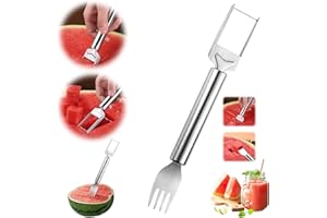 FAUPPT 2-in-1 Stainless Steel Fruit Cutter Watermelon Cutter Watermelon Slicer,2024 Upgrade Watermelon Cutter Tool,Watermelon Cutting Cutter Slicer Tool Fruit Cutter for Kitchen Camping Gadget Gifts (1PCS)