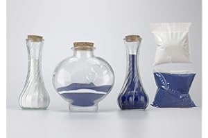 CHENGXINWENHUA Unity Sand Ceremony Set for Wedding Handmade Decorative Jars (color J)