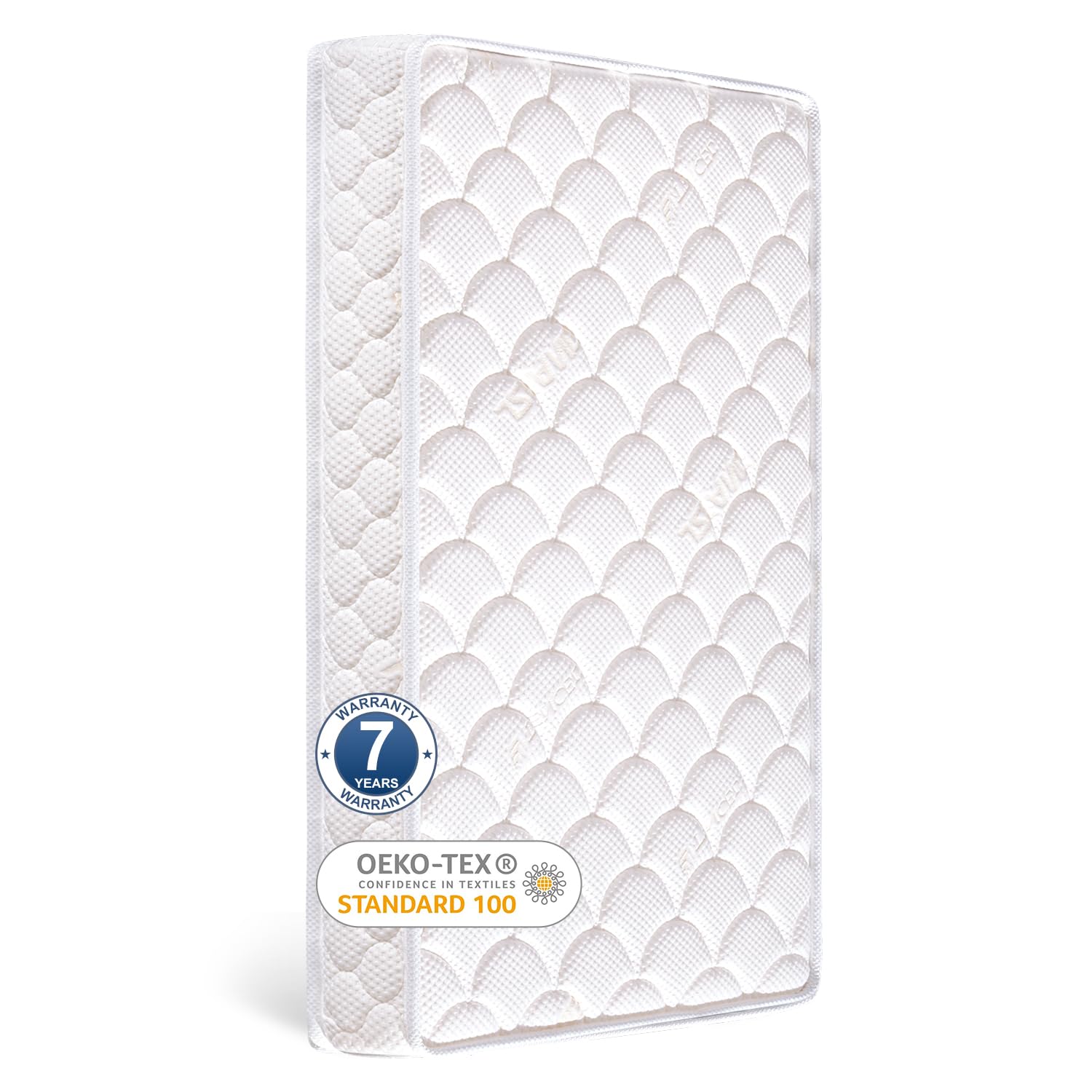 Photo 1 of Tiankehan Dual-Sided Crib Mattress & Toddler Mattress – 52" x 27.6" x 5",100% Knitted Fabric, Moisture Absorbent & Breathable, Fits Standard Full-Size Cribs & Toddler Beds