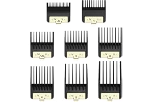 WUSUKER 8 Premium Clipper Guards for BaBylissPRO Barberology FX870，FX890，FX825 and FX673 Clippers, Fit for Babyliss Clipper Guards with Metal Clip - Cutting Lengths 1/16-3/4 inch Attachment Combs Set