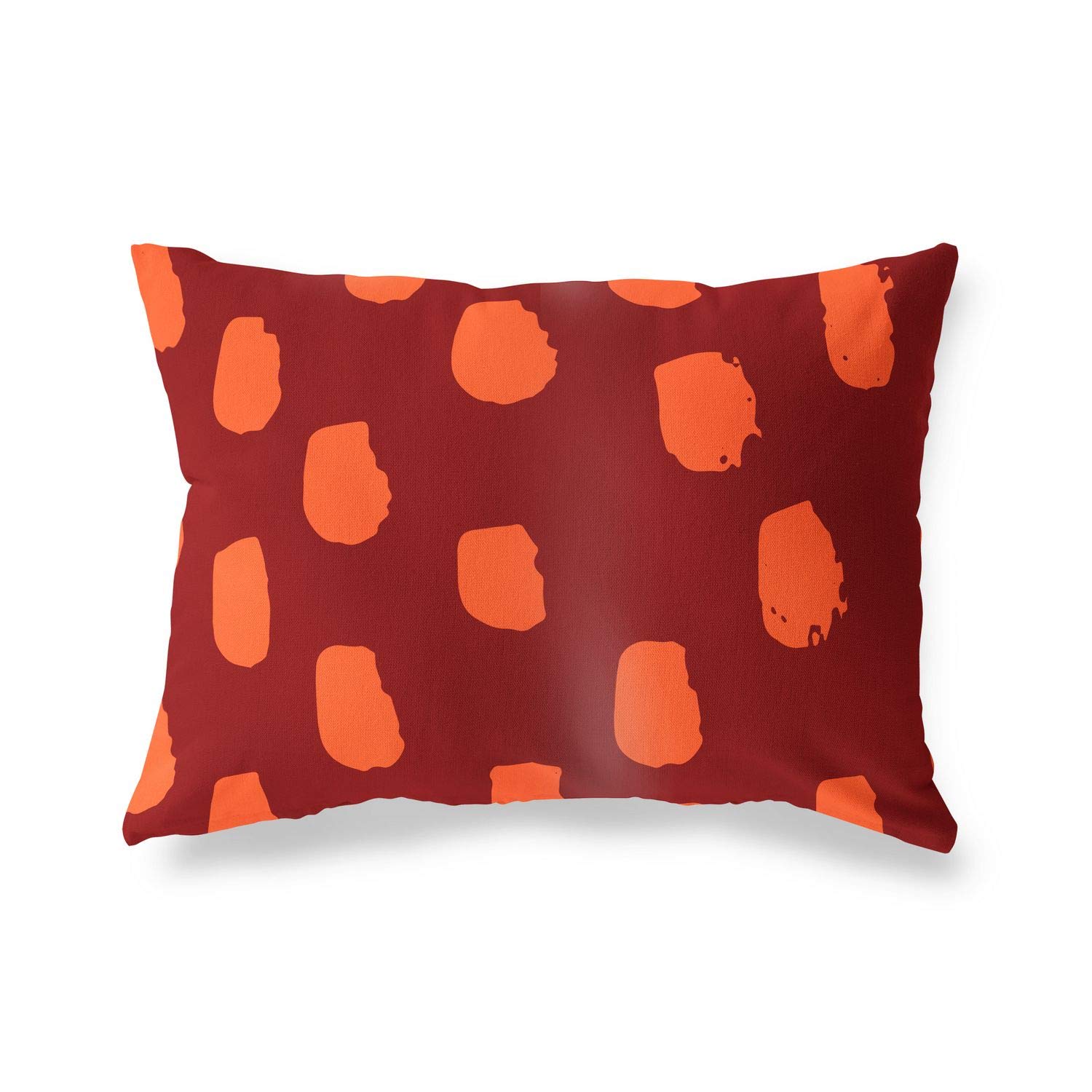Bonamaison Decorative Cushion Cover Orange & Bordeux, Throw Pillow Covers, Home Decorative Pillowcases for Livingroom, Sofa, Bedroom, Size: 35x50 Cm - Designed and Manufactured in Turkey