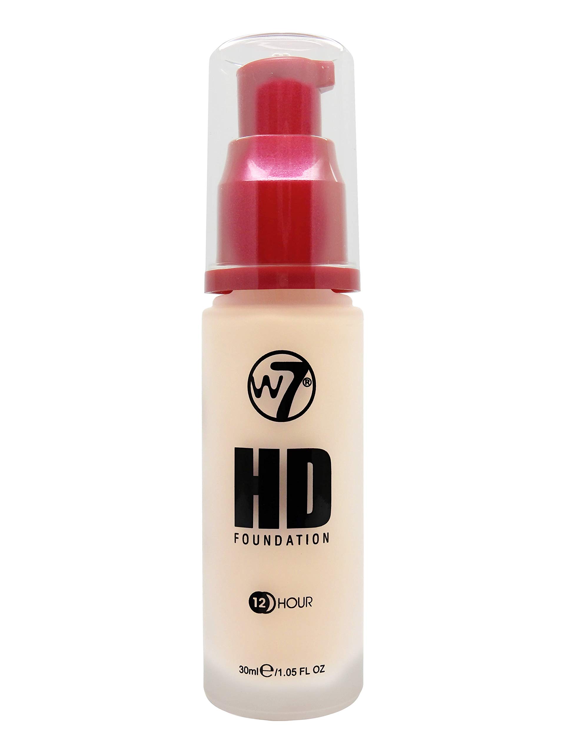 W7 | Foundation | HD Foundation - Rose Ivory | Light to Medium Coverage, Lightweight and Long Lasting