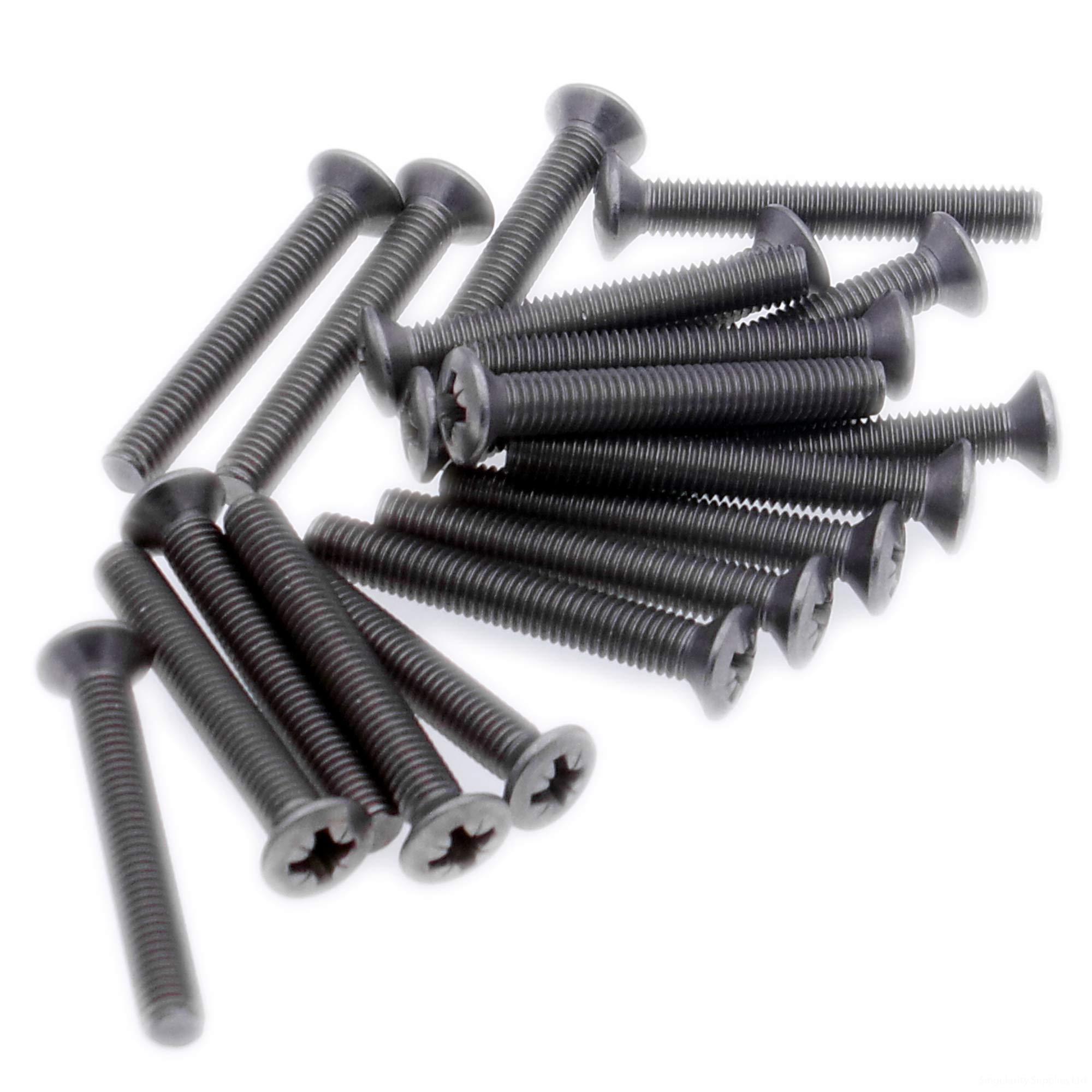 M5 (5mm x 16mm) Pozi Raised Countersunk Machine Screw (Bolt) - Stainless Steel (A2) (Pack of 20)