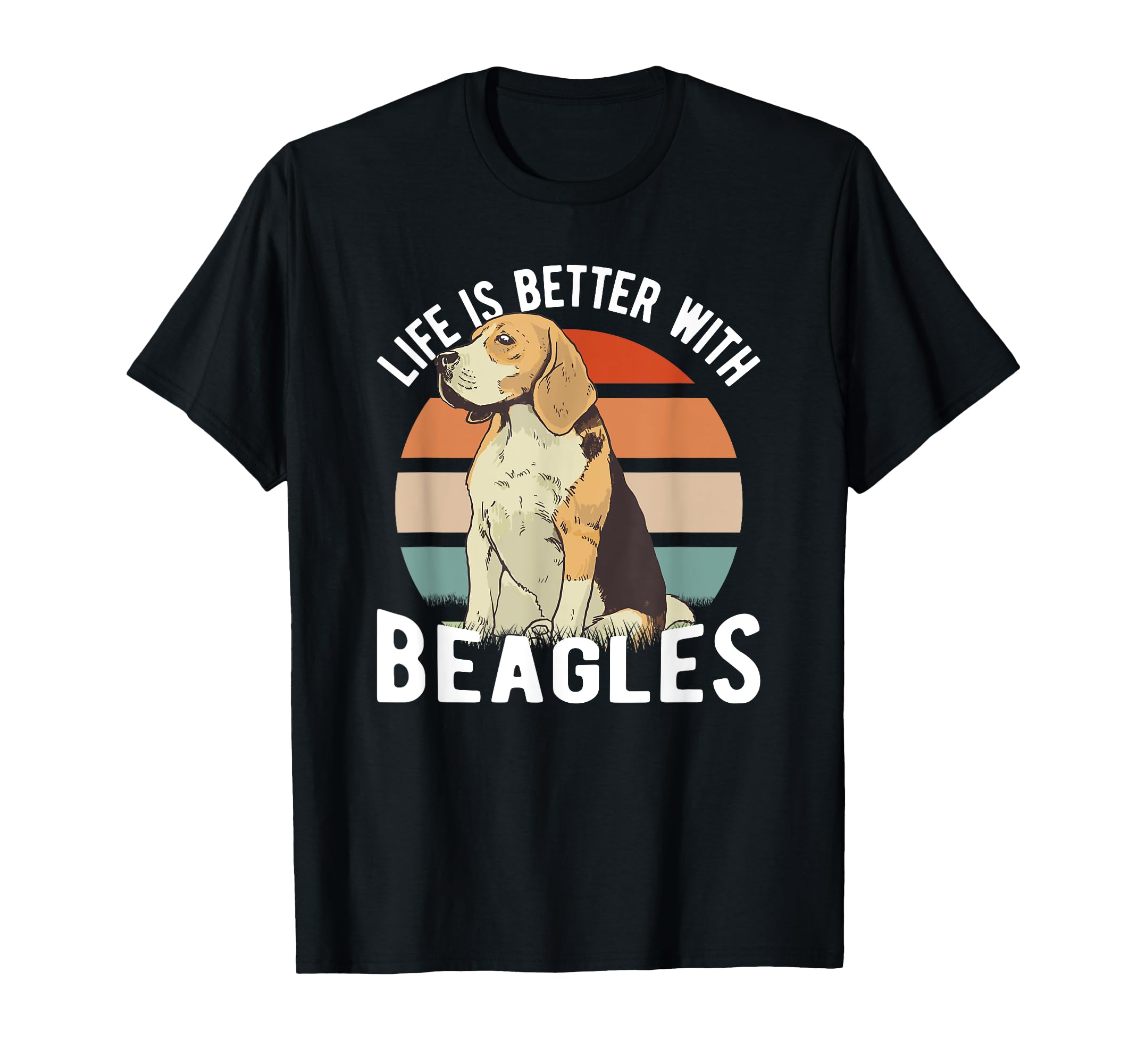 Beagle Life Is Better With Beagles Dogs Dad Dogs Mom T-Shirt