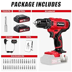 AVID POWER Cordless Drill Set 20V Power