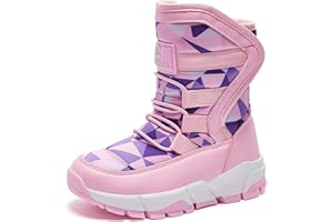 GUBARUN Boys Snow Boots Winter Waterproof Slip Resistant Cold Weather Shoes (Toddler/Little Kid/Big Kid)