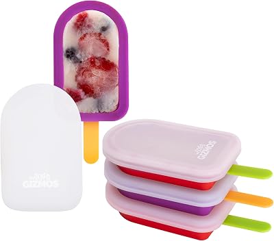 Wicked Gizmos WG 4 Reusable Silicone Ice Lolly Moulds with Sticks
