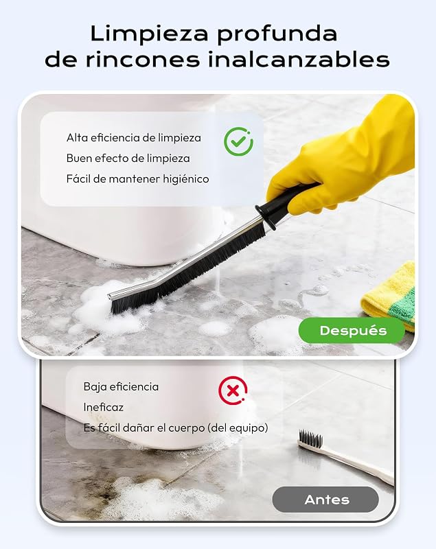 10 escovas para limpeza doméstica, escova para limpeza de duche, ideais para casa de banho, cozinha, sanita, lava-loiça, duche, chão, janelas e drenos — foto 3 de 6