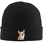 mutakin Dog Embroidery Beanie Hat Unisex Knit Cuffed Cap Women Men Gift