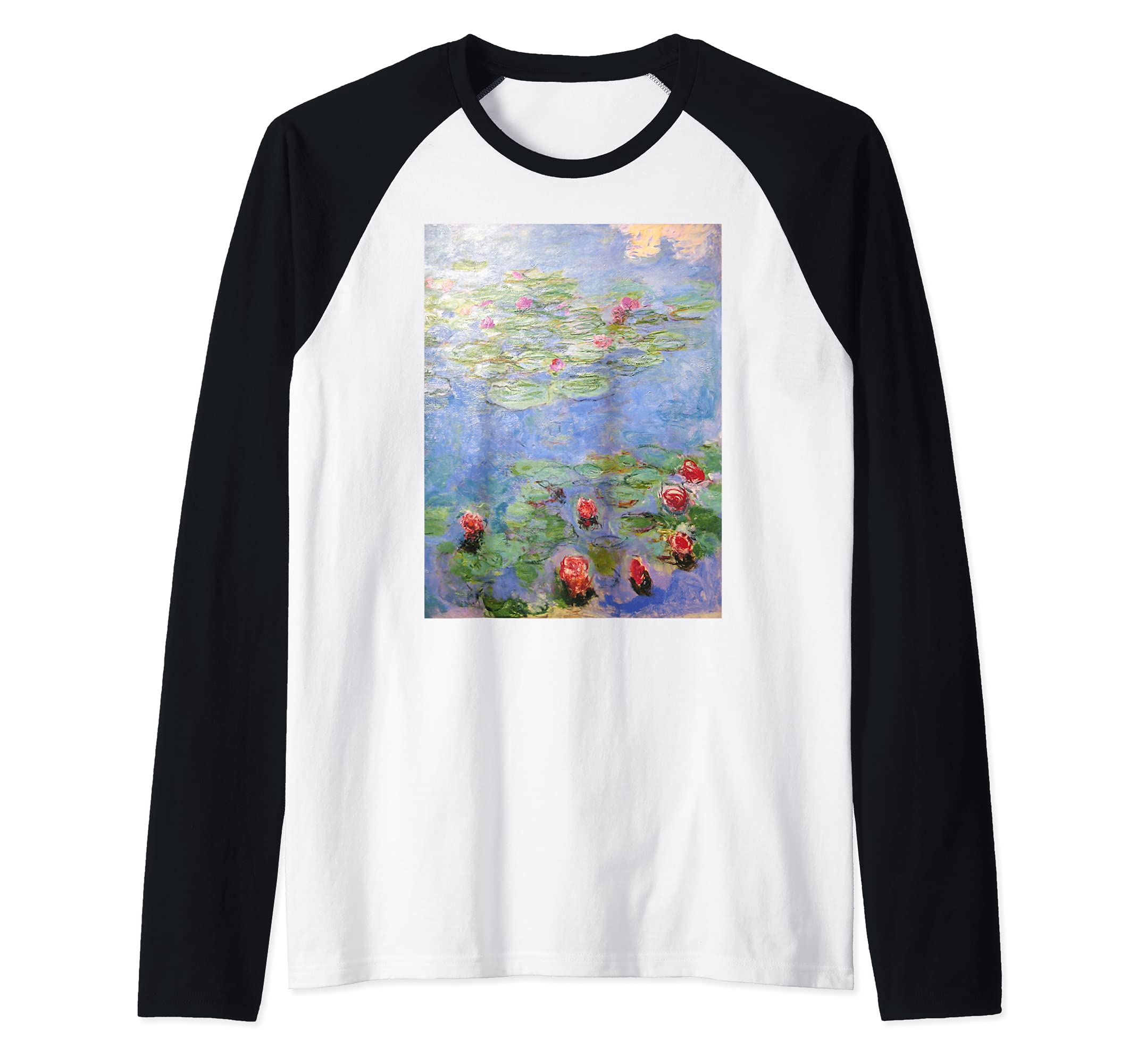 Water Lilies Raglan Baseball Tee