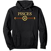 Pisces zodiac Feb March birthday Graphic art Pisces sign Pullover Hoodie