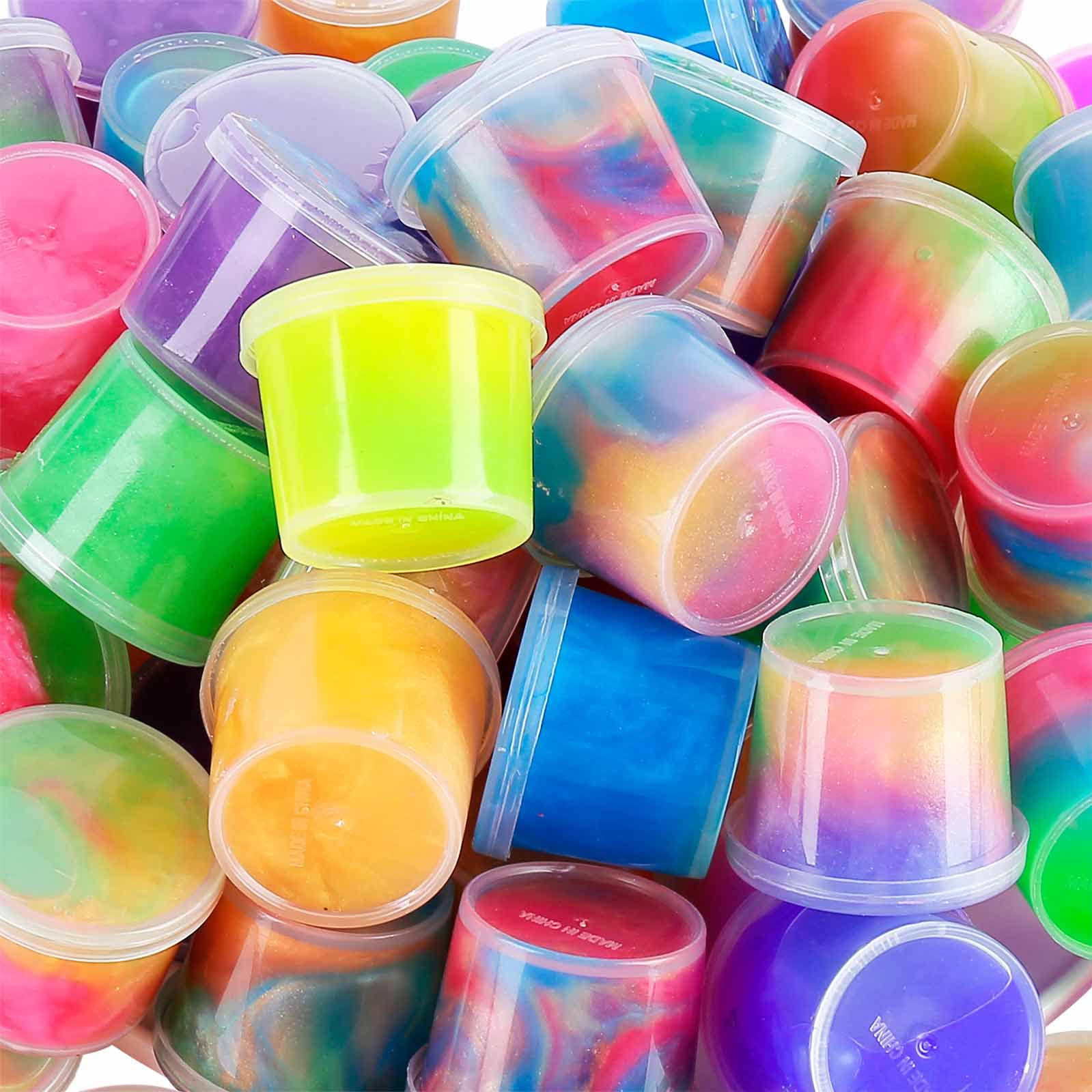 iMelitoy Galaxy Slime 48 Pack, Kids Slime Party Favors, Classroom Prize, Christmas Goodie Bag Stuffers, Valentine for Kids, Super Soft and Non Sticky Ultimate Slime Kits for Girls Ages 7 12