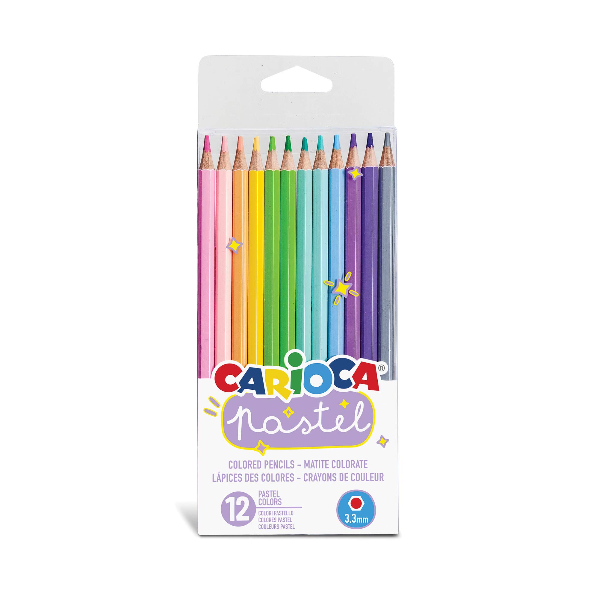 Carioca 43034 – Pastel Pencils 12 Colours