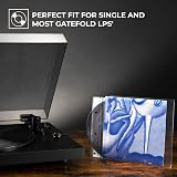 BIG FUDGE 7 inch Outer Vinyl Sleeves 50pcs Clear 3 mil 7.42 x 7.42 in view 5