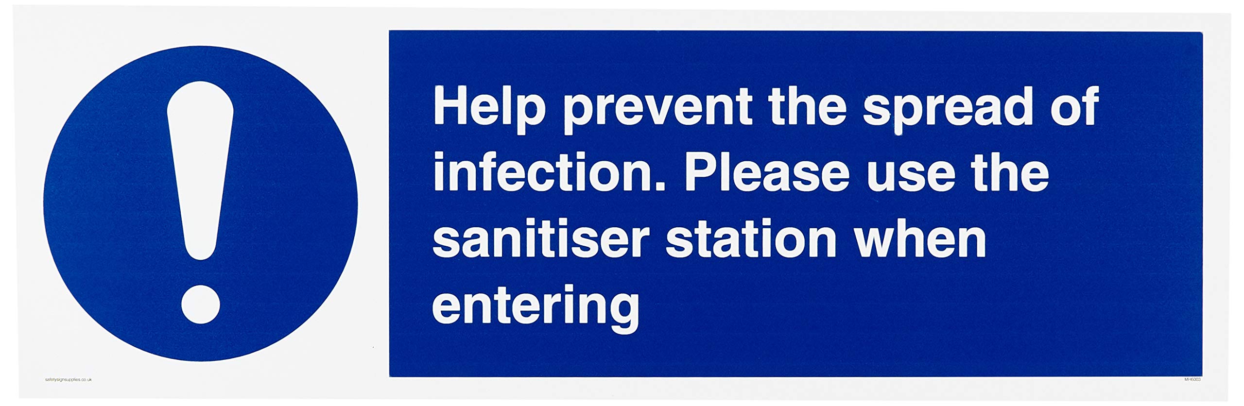 Help prevent the spread of infection. Please use the sanitiser station when entering