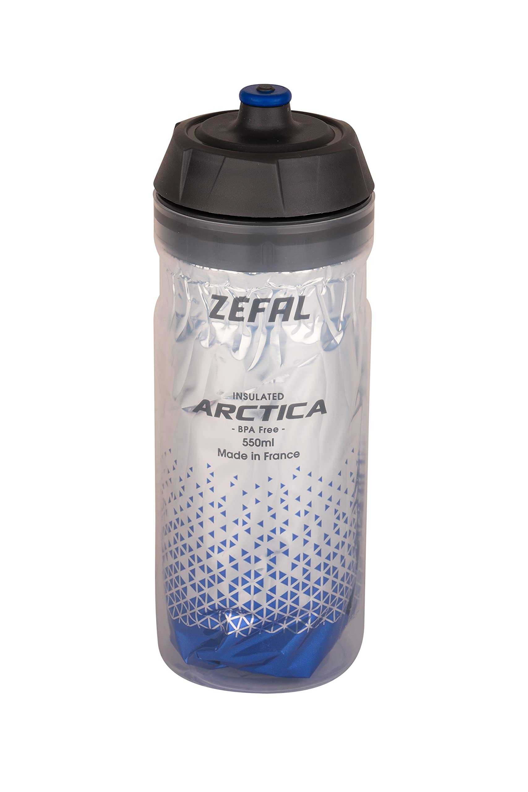 ZEFAL Arctica 55 Water Bottle - 550ml, Bicycle Drinking Bottles - Insulated Bottle - Odourless and Waterproof - BPA-Free Sports Bottle, Blue — image 1