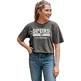 Blue 84 NBA Womens NBA Officially Licensed Women's Crop Top T-Shirt Ringspun Team Color