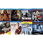 Ultimate Action & Adventure 8-Movie 3D Blu-ray Collection: Hobbit Desolation of Smaug/An Unexpected Journey/Battle of the Five Armies/ Hercules/ Shazam/ Sin City / Wonder Woman/ Paranormal Activity