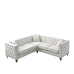 ERYE L-Shaped Symmetrical Sectional Sofa Couch 5
