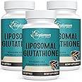 2400 MG Liposomal Glutathione Softgels, Max Absorption, Active Form L-Glutathione Reduced (GSH), with Hyaluronic Acid, Resveratrol, Master Antioxidants for Detox, Brain, Immune System, 180 Softgels