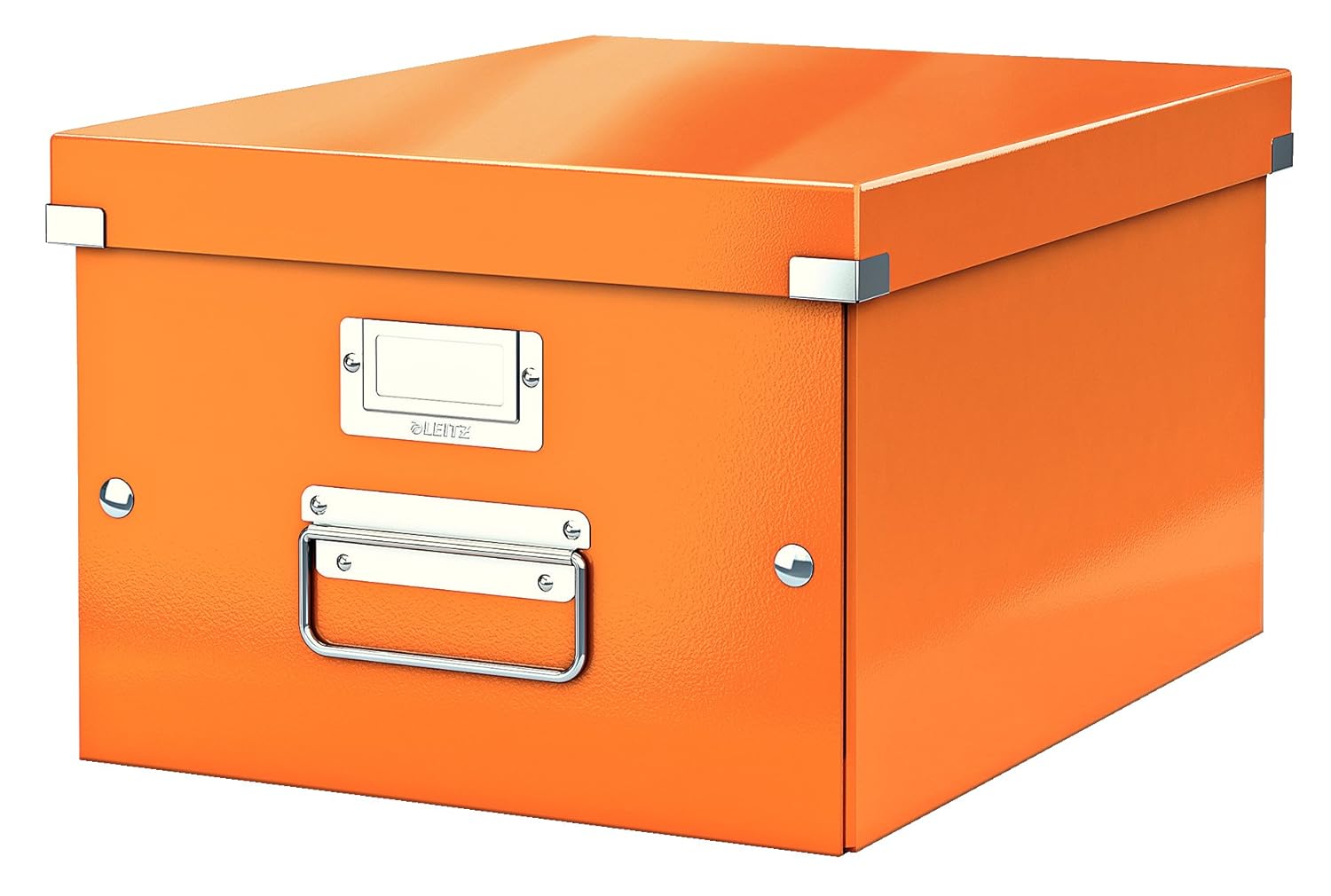 Leitz, Mittelgroße Aufbewahrungs und Transportbox, Orange, Mit Deckel
