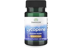 Swanson Lycopene-Natural Men's Health Supplement Promoting Prostate & Heart Health, Supports Blood Pressure Within a Normal Range (60 Softgels)