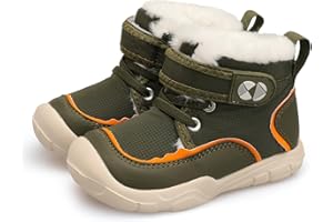 Centipede Demon Toddler Boots Boys Girls Winter Boots Waterproof Fleece Kids Snow Boots Faux Fur Booties Warm Walking Shoes for Indoor Outdoor