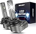 SEALIGHT Scoparc S2 9005/HB3 High Beam Headlight Bulbs, 1:1 Halogen Bulb Design,100% Clearly Night Driving Vision 6000K Bright LED Headlights Conversion Kit with Fan, Pack of 2