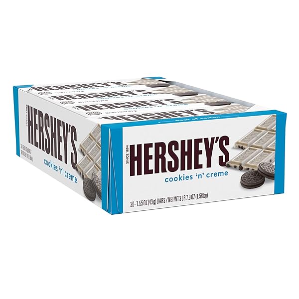 HERSHEY’S COOKIES ‘N’ CREME CANDY BARS, 1.55 OZ...