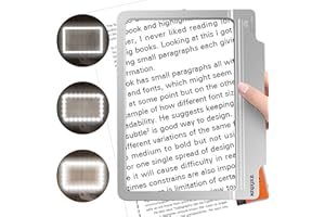 NZQXJXZ Magnifying Glass with Light, 36 Adjustable LED Lights Magnifying Glasses for Reading，Provide Full-Page Viewing Area for Close Work, Low Vision Person and Seniors