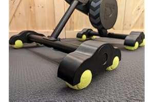 MCNULGUR 4 Pack Indoor Cycling Snap Rocker Feet Adapters with 8 Pack Tennis Balls, Stability Accessories for Smart Bike Resistance Trainer Home Workout Equipment