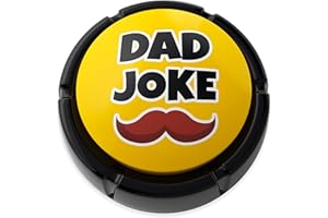 DAD JOKE BUTTON Features Endless Extra Funny Dad Jokes at The Push of a Button - Dad Gifts from Daughter, Dad Birthday Gift, White Elephant Gifts, Gifts for Men