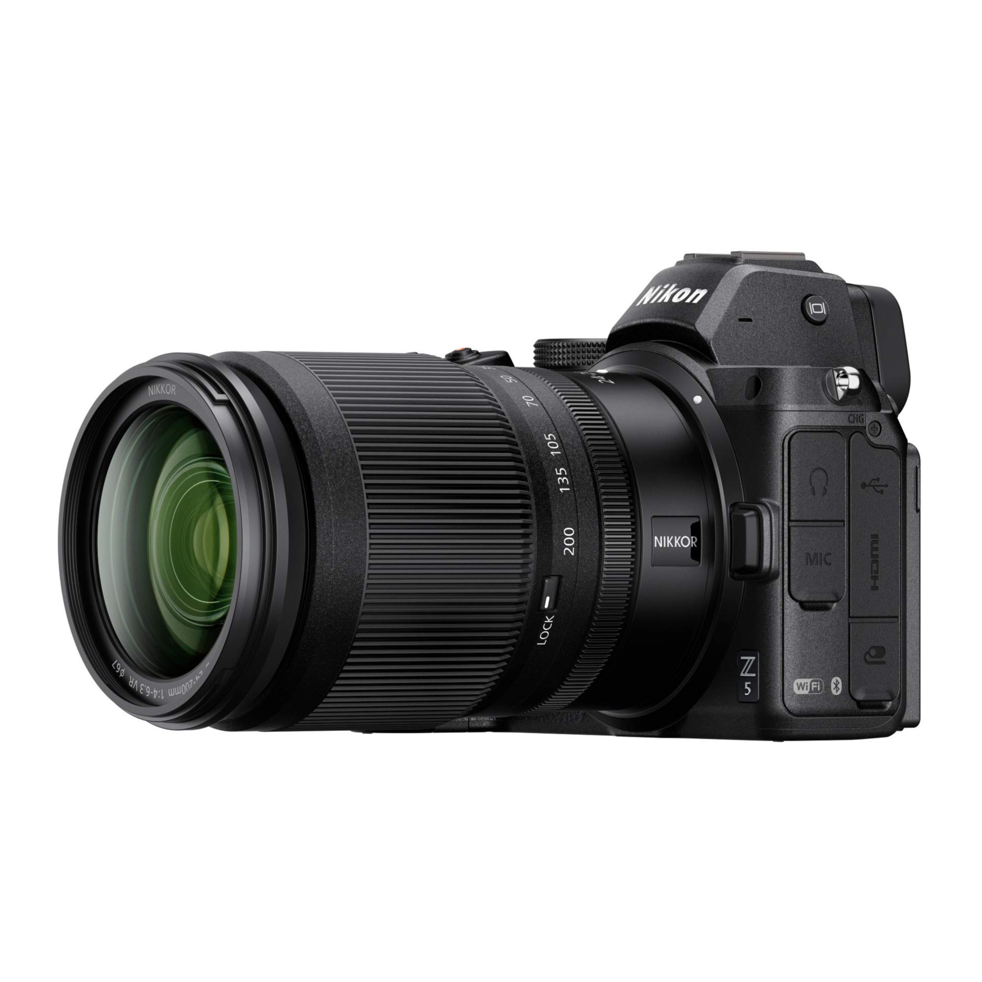 Nikon Z 5 with Telephoto Zoom Lens | Our most compact full-frame mirrorless stills/video camera with 24-200mm all-in-one zoom lens | Nikon USA Model