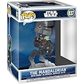 Funko Pop! Rides Deluxe: Mandalorian &amp; Grogu - The Mandalorian with Grogu in Imperial Remnant AT-RT - Collectable Vinyl Figure - Gift Idea - Official Merchandise - Star Wars Fans