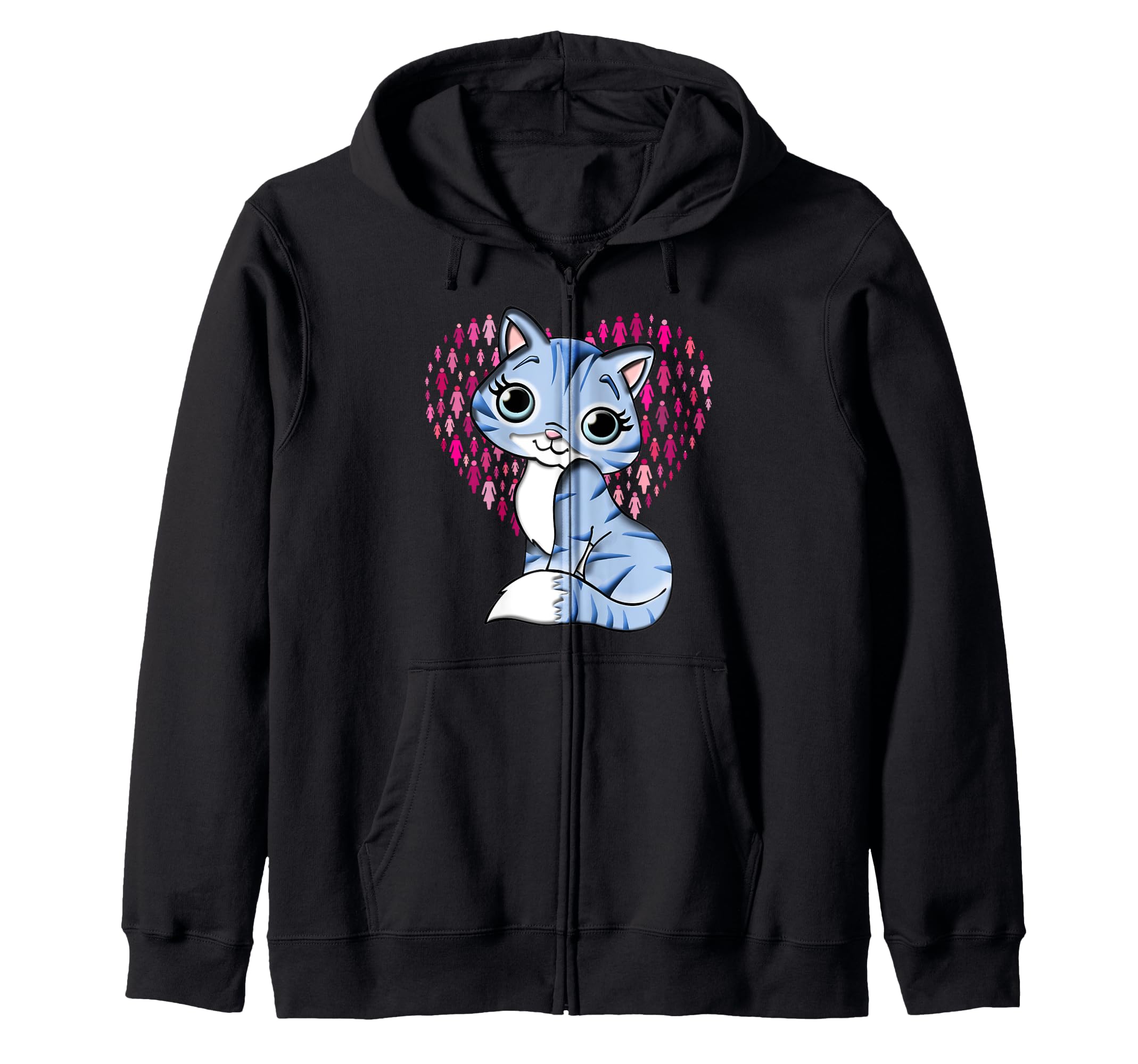 CUTE KITTY CAT LIVES MATTER Zip Hoodie
