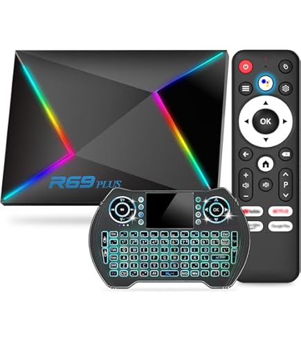 Android 14.0 TV Box 2025 4GB RAM 64GB ROM, R69 Plus Android TV Box